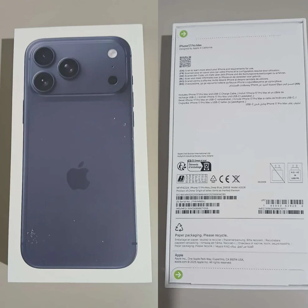 Apple iPhone 17 Pro Max 5G - (VAT Included)