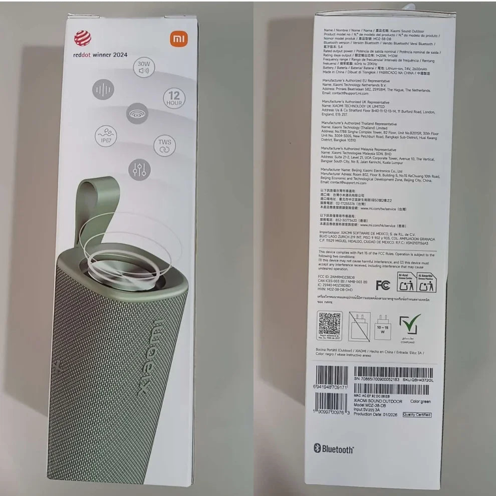 Xiaomi Sound Outdoor 30W Bluetooth Speaker - (VAT Included)