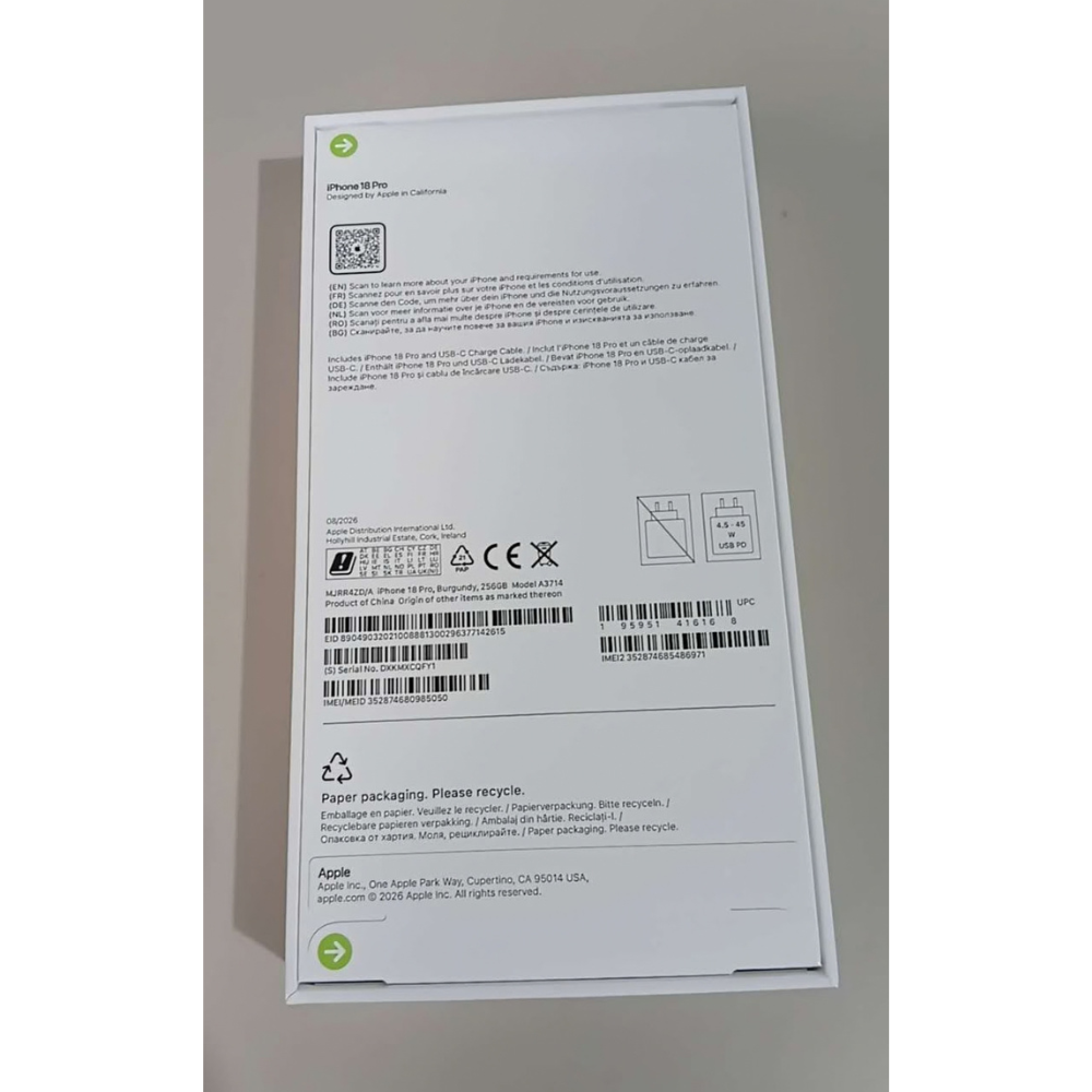 Apple iPhone 18 Pro 5G - (IVA incluido)
